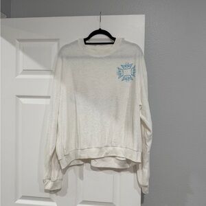 Boys Lie Women's Cream Sweatshirt (terrycloth material)